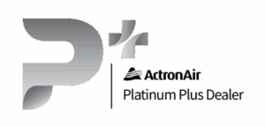 ActionAir logo featuring stylized, overlapping shapes in shades of gray and the text “ActionAir” and “Daikin Industries Ltd.” in black.
