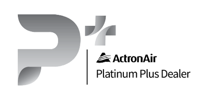 ActionAir logo featuring stylized, overlapping shapes in shades of gray and the text “ActionAir”